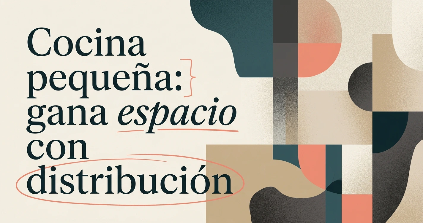 Cómo diseñar una cocina pequeña y ganar espacio
